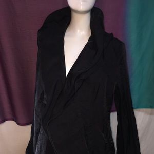 Renko black ruffled jacket